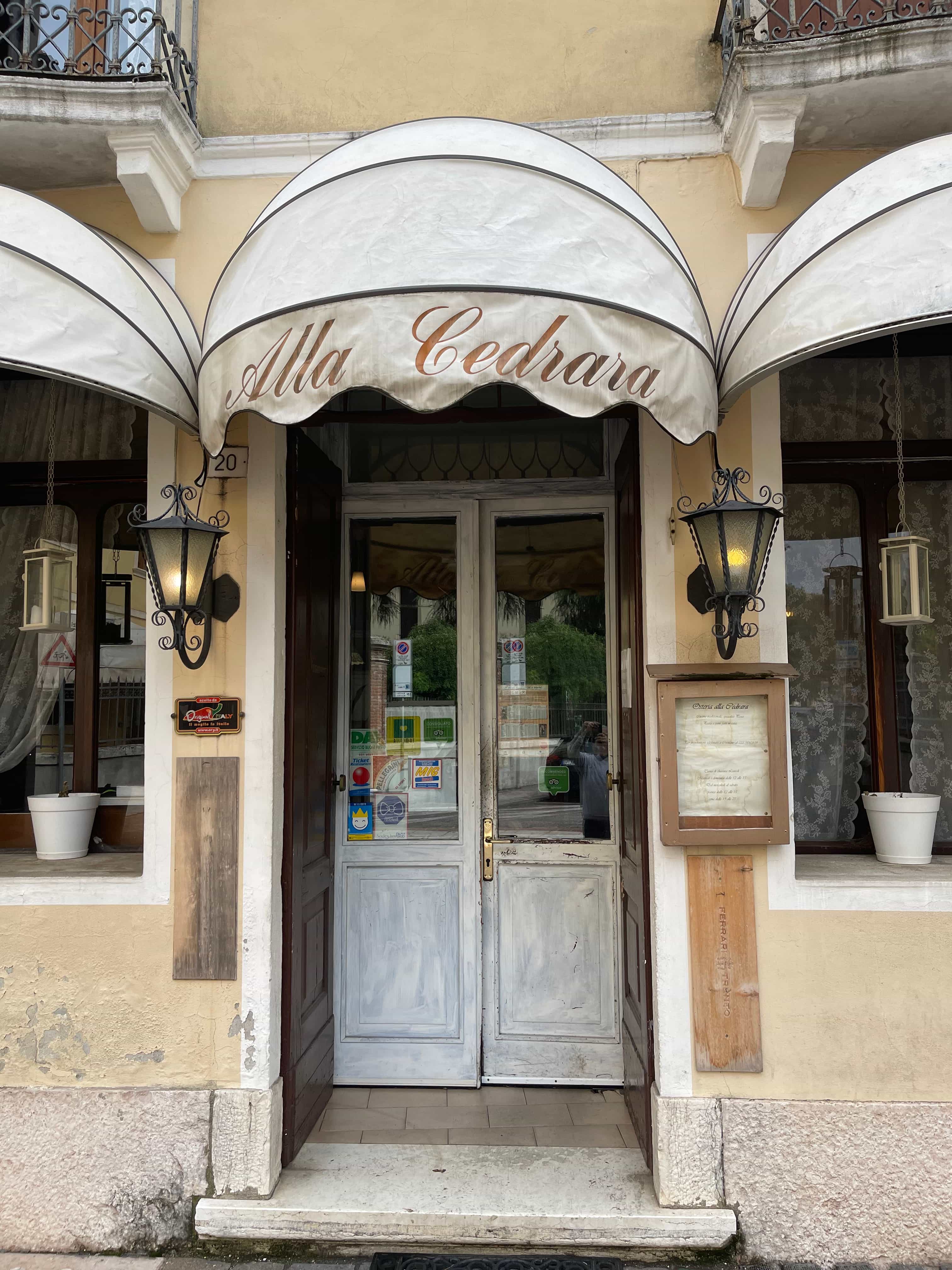 Immagine di copertina del ristorante Osteria Alla Cedrara
