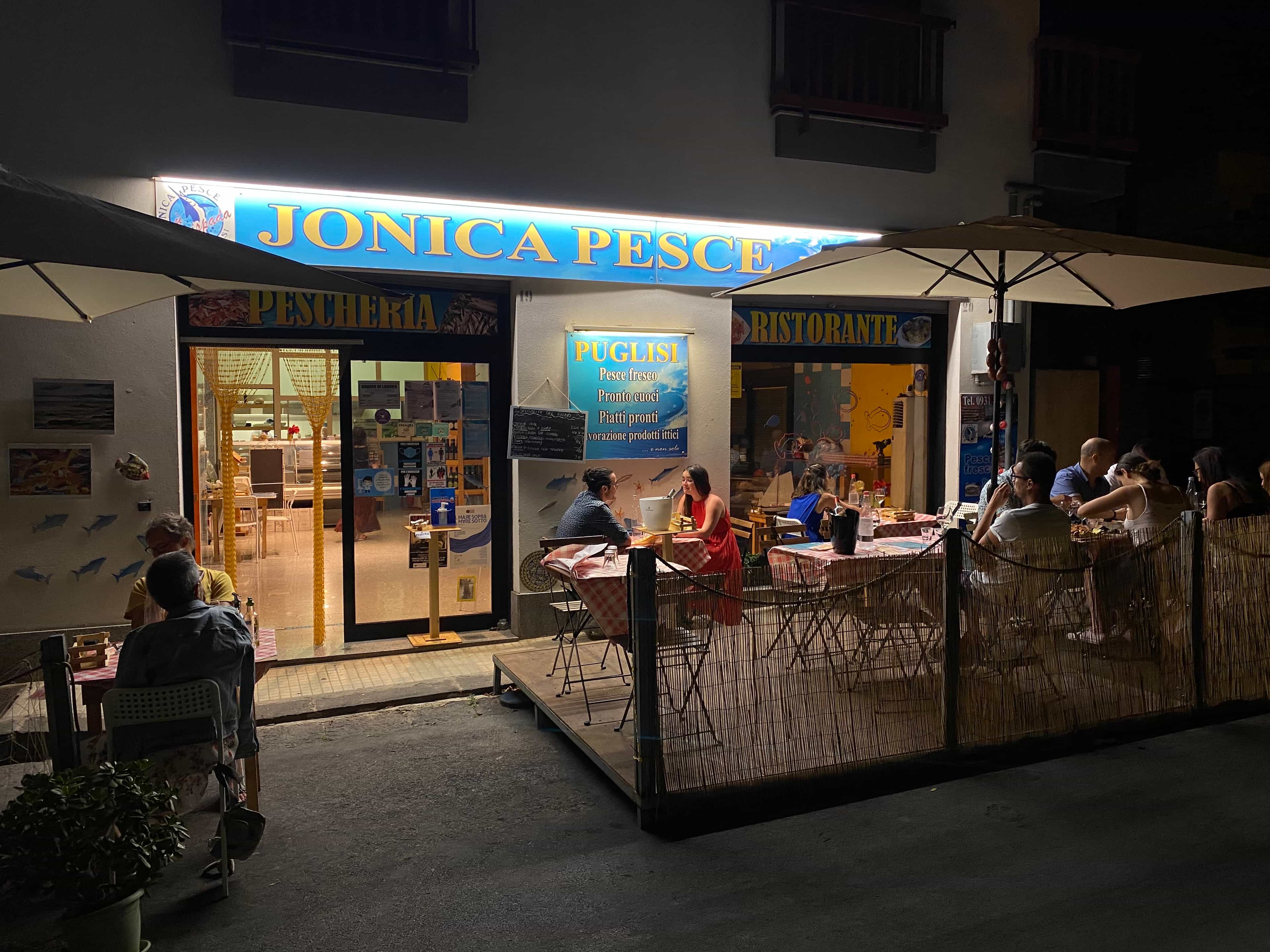 Immagine di copertina del ristorante Jonica Pesce Puglisi - Trattoria di Pesce e Pescheria