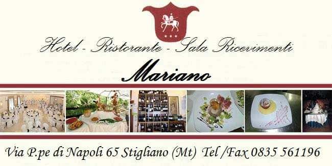 Hotel Sala Ricevimenti Mariano - Ristorante a Stigliano