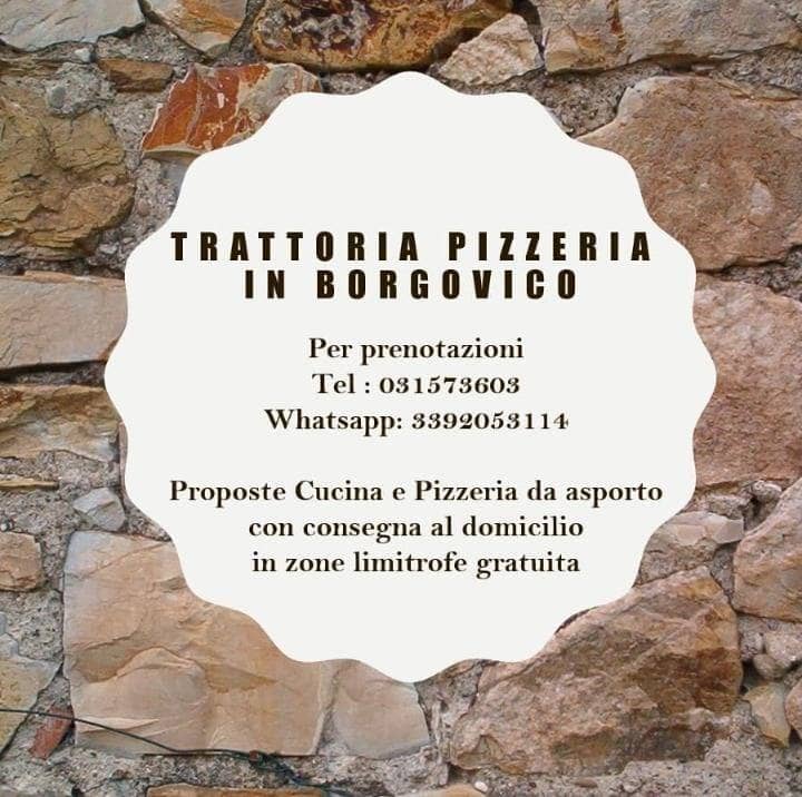 Immagine di copertina del ristorante Trattoria Pizzeria Ristorante in Borgovico