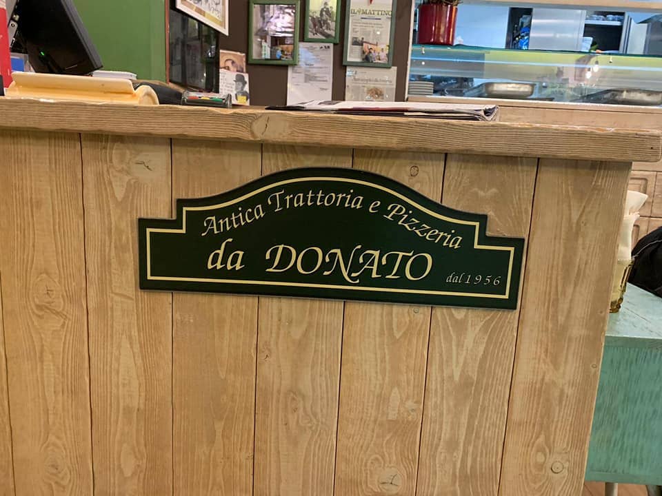 Immagine di copertina del ristorante Antica Trattoria e Pizzeria da Donato