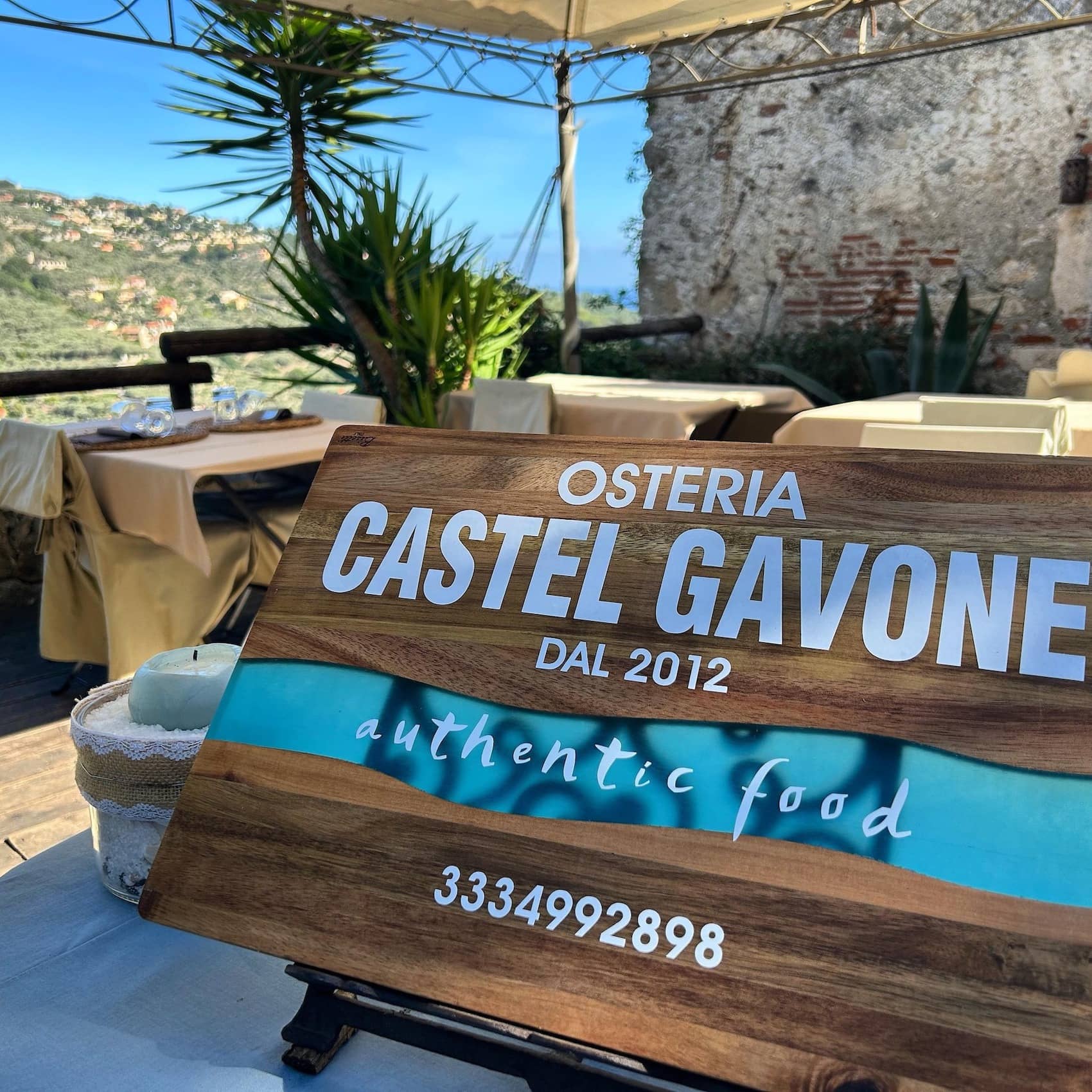 Immagine di copertina del ristorante Osteria del Castel Gavone