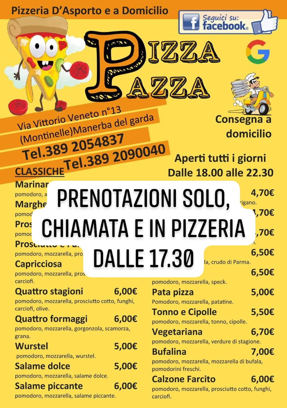 Immagine di copertina del ristorante Pizza Pazza