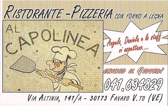 Immagine di copertina del ristorante Ristorante Pizzeria Al Capolinea Favaro