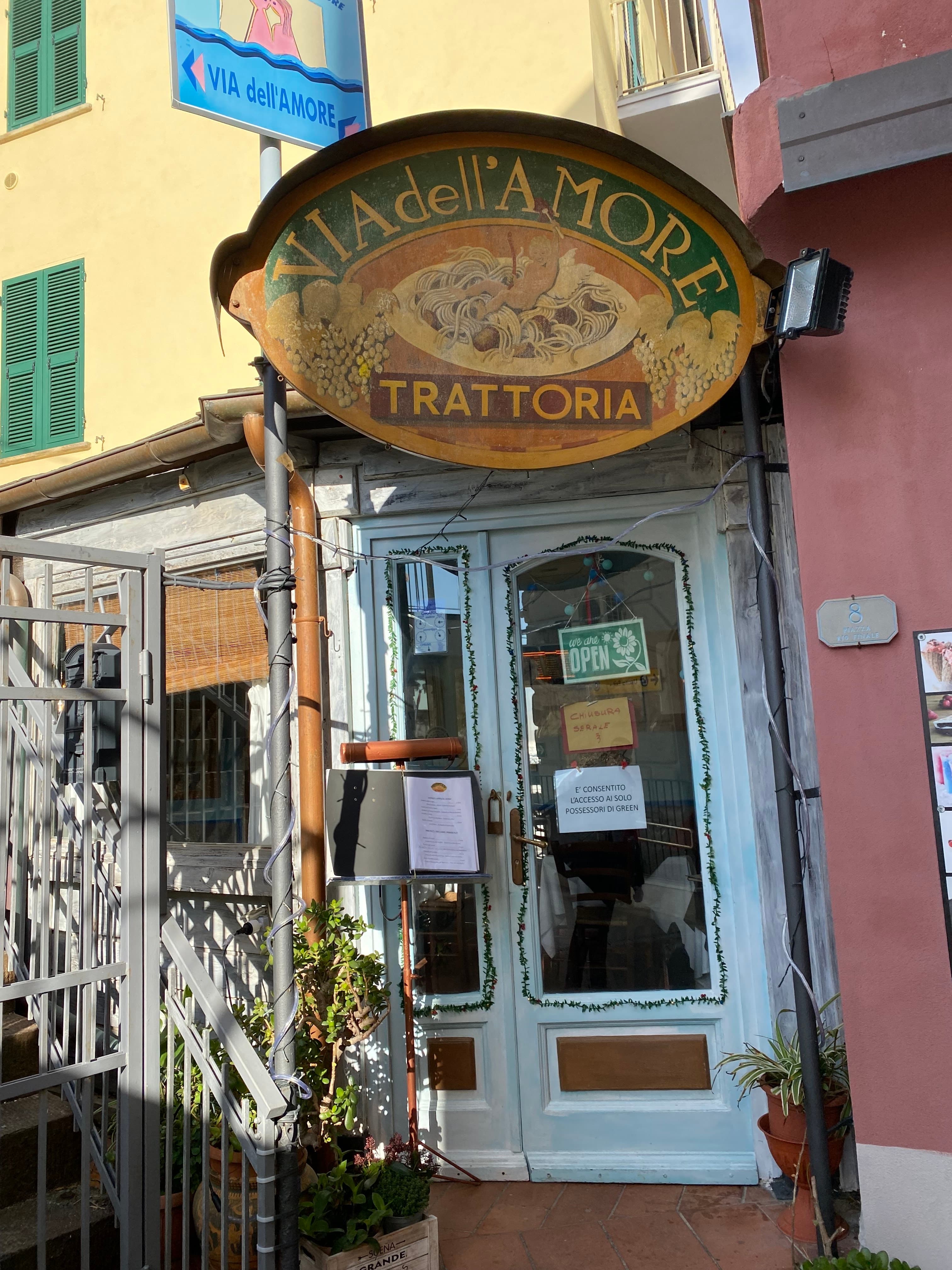 Trattoria Via dell'Amore - Ristorante a Riomaggiore
