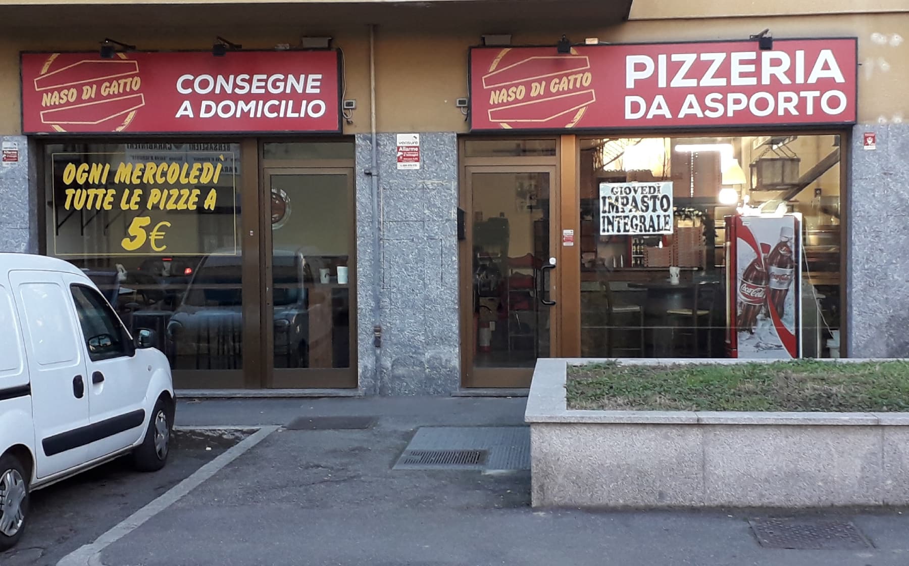 Immagine di copertina del ristorante Pizzeria Naso di Gatto