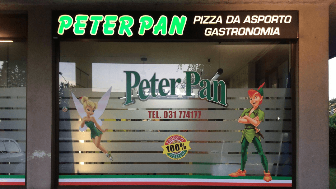 Immagine di copertina del ristorante Pizzeria Peter Pan Di Balzarotti Massimo