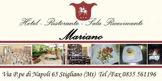 Hotel Sala Ricevimenti Mariano - Ristorante a Stigliano