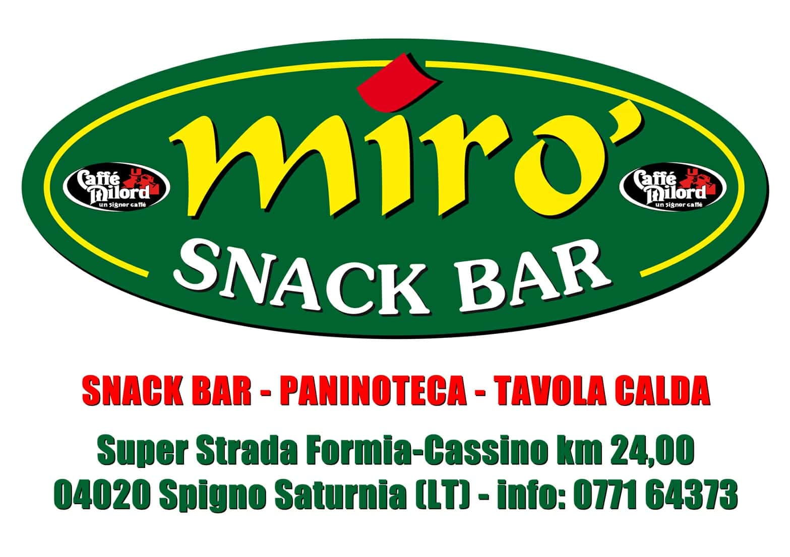 BAR MIRO' - Ristorante a Spigno Saturnia